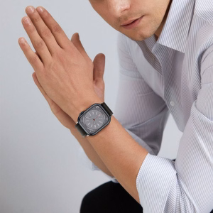TECH-PROTECT NYLON APPLE WATCH 4 / 5 / 6 / 7 / 8 / 9 / SE / ULTRA 1 / 2 (42 / 44 / 45 / 49 MM) черный/оранжевый