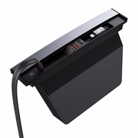 Hub Baseus T-Space ar USB-C uz lightning kabeļiem Tesla automašīnām (melns)