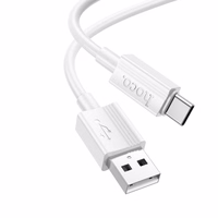 Kabelis USB-A uz USB-C Hoco 3A 1 m X107 balts