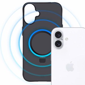 3mk Smoke magnētiskais viedtālruņa apvalks ar statīvu iPhone 17 - melns