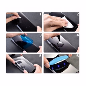 Rūdīts stikls Nano Optics 5D UV līme Samsung S918 S23 Ultra 5G izliekts caurspīdīgs