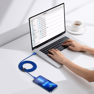 USB kabelis Baseus Crystal Shine mBlue Type-C / Lightning 200cm (līdz 20W)