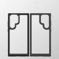 Outer Space viedtālruņa apvalks Samsung Galaxy S22 Ultra cietais vāks ar gēla rāmi sarkana