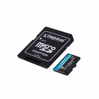 Kingston atmiņas karte 1TB microSDXC Canvas Go Plus Gen4 200MB/s A2 U3 V30 + adapteris