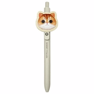 NIMMY komplekts 2in1 piezīmju grāmatiņa + pildspalva BIG EYED PET 2.0 Kaķis haki