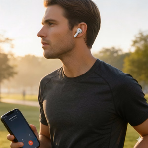 Blavec Bluetooth TWS Austiņas BW-05 Flow (BW05F-W) balts