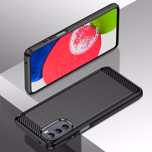 Carbon Case гибкий чехол для Motorola Moto G Stylus 2022 чёрный