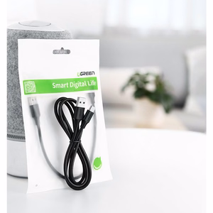 Ugreen US287 60115 USB-A / USB-C 2A kabelis 0.5m - melns
