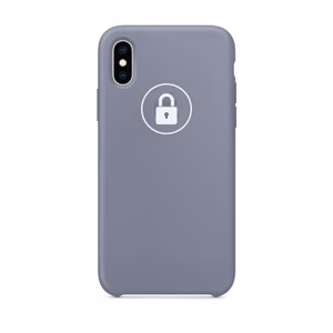 Phone Maciņš "Silicone Maciņš" iPhone Xs Lavender (Levander Pelēks) original package