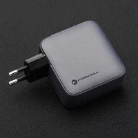 FORCELL F-ENERGY GaN VT-46 pelēks ceļojuma lādētājs 3 x Type C + USB A PD QC4.0 5A 100W ar PD
