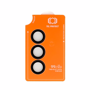 Rūdīts stikls Tel Protect Titanium Lens 99% AR uz kameras priekš Samsung Galaxy S26 Plus melns (lēca 3 gab.)