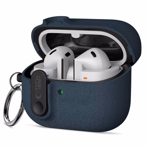 Tech-Protect plāns vāciņš ar āķi Samsung Galaxy Buds 3 / 3 FE / 3 Pro - tumši zils