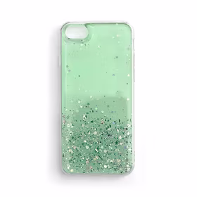 Wozinsky Star Glitter Spīdīgs viedtālruņa apvalks iPhone 12 mini zaļš