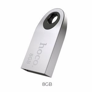 Флешка 8ГБ USB 2.0 (USB A) Hoco mini UD9 серебряная