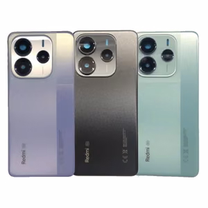 Aizmugures vāciņš saderīgs ar Xiaomi Redmi Note 14 5G melns (ar kameras objektīvu) OEM