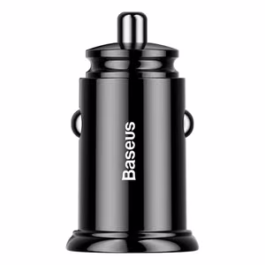 Baseus Circular automašīnas lādētājs 2x USB QC3.0, 30W, melns