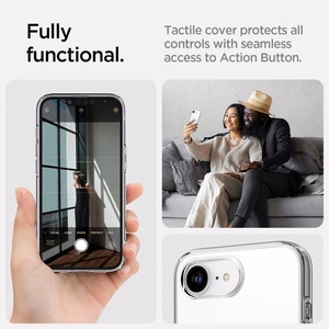 Spigen Liquid Crystal Mag MagSafe iPhone 16e apvalks - Caurspīdīgs