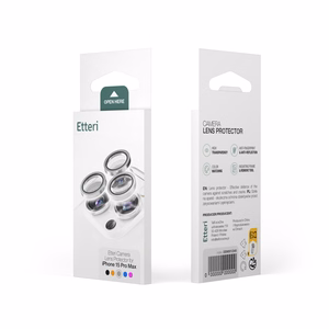 Etteri aizsargstikls kamerai iPhone 17 Pro / 17 Pro Max melns