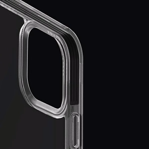 Uniq Combat viedtālruņa apvalks iPhone 14 Pro 6.1" ar Magclick uzlādi - melna / betona pelēka