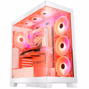 Modecom Volcano SPACE APEX ARGB MIDI Midi Tower balts datora korpuss