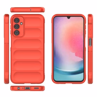 Viedtālruņa apvalks Magic Shield Samsung Galaxy A24 4G elastīgs aizsargs - sarkans