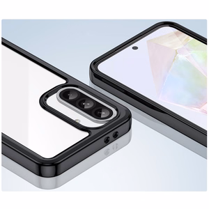 Kosmosa apvalks Samsung Galaxy A26 ar elastīgu rāmi - melns