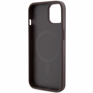 Guess GUHMP14MHGCFSEW iPhone 14 Plus 6.7" brūns/brūns cietais apvalks GCube Stripes MagSafe