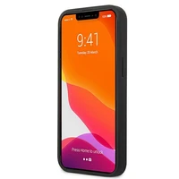 AMG ādas karsti iespiests apvalks iPhone 13 mini - melns