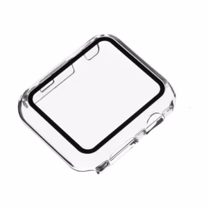 FIXED Pure FIXPUW-436 – 100% caurspīdīgs pilna rāmja polikarbonāta maciņš un ekrāna aizsargs Apple Watch 45 mm/Series 8 45 mm