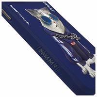 Nimmy Brilles Foršs Kaķis viedtālruņa apvalks iPhone 15 Pro - zils