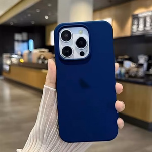 Telefona maciņš Silicone Plastic Pack Apple iPhone 12 Pro Max tumši zils (iepakojumā)