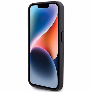 Ferrari dygsnots metāla logotipa apvalks iPhone 15 Pro – melns