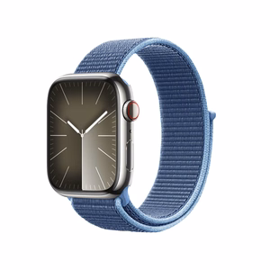 Crong Nylon Sport siksniņa Apple Watch 38 / 40 / 41 mm un 42 mm (Series 10 / 11) modeļiem, okeāna zila