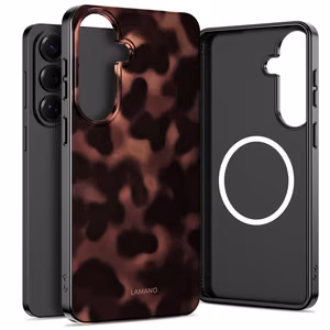 Tech-Protect Lamano MagSafe Maciņš for Samsung Galaxy S26 - brūns and melns