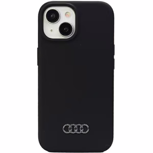 Audi silikona viedtālruņa apvalks iPhone 15 Plus - melns