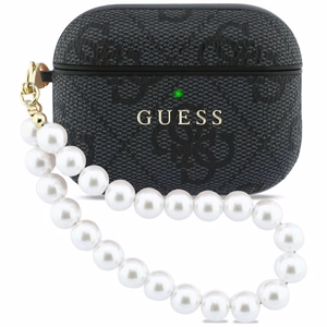 Guess 4G Pearl Siksniņa Maciņš for AirPods Pro 3 - melns