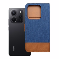 Viedtālruņa apvalks JEANS Book priekš Xiaomi Redmi Note 14 5G - zils