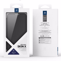 Dux Ducis Skin X Pro viedtālruņa apvalks iPhone 17 ar maku, saderīgs ar MagSafe - melns