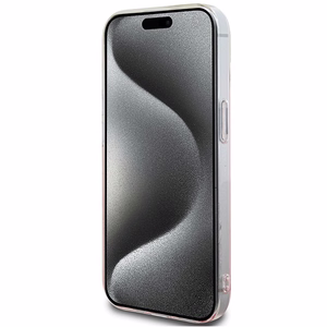 Hello Kitty IML Gradient Electrop Kitty Head viedtālruņa apvalks iPhone 15 - rozā