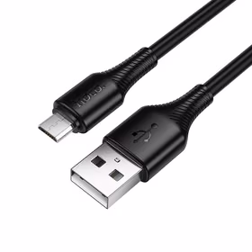 Kabelis USB A uz Micro USB Hoco 2,4A 1 m X120 melns