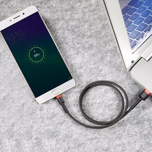Baseus Cafule Micro USB kabelis 2A, 3 m, melns/sarkans