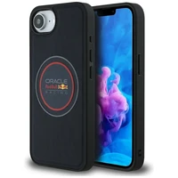 Viedtālruņa apvalks RED BULL ar tīklojuma logotipu un sarkano gredzenu Magnētiskais MagSafe Iphone 16e tumši zils