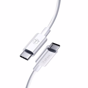 T-PHOX KABELIS GLARY LITE SĒRIJAS 3W 1M USB-C/USB-C BALTS