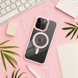 Case for iPhone 14 PRO MAX Color Edge Mag Cover compatible with MagSafe pink