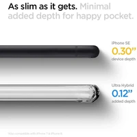 Spigen Ultra Hybrid viedtālruņa apvalks iPhone 7 / 8 / SE 2020 / SE 2022 - caurspīdīgs