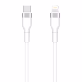 Setty USB-C - Lightning kabelis 1m 3A KSC-L-130 balts