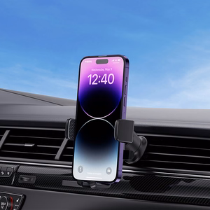 Baseus UltraControl Pro automašīnas turētājs ar piesūcekni / āķi gaisa ventilācijai - melns