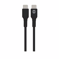 Forever CC-06 PD QC auto lādētājs 1x USB-C 1x USB 20W melns + USB-C - USB-C kabelis 60W