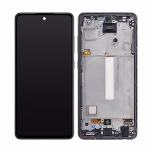 LCD screen Samsung A525 A52 4G/A526 A52 5G with touch screen and frame original Awesome Black (service pack)
