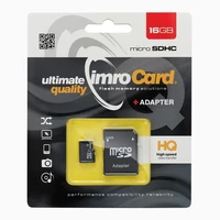 IMRO Atmiņas karte microSD 16GB 100MB/s klase 10 UHS I ar SD adapteri